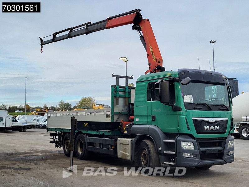 MAN TGS 26.400 6X2 Palfinger PK23001 EH Crane Kran Remote Retarder Euro 6 - Autocarro con pianale/ Cassone fisso, Camion con gru: foto 3 MAN TGS 26.400 6X2 Palfinger PK23001 EH Crane Kran Remote Retarder Euro 6 - Autocarro con pianale/ Cassone fisso, Camion con gru: foto 3