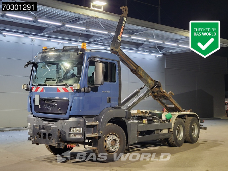 MAN TGS 26.400 6X4 Hiab XR21S56 Containersystem Automatic Euro 5 - Autocarro scarrabile: foto 1 MAN TGS 26.400 6X4 Hiab XR21S56 Containersystem Automatic Euro 5 - Autocarro scarrabile: foto 1