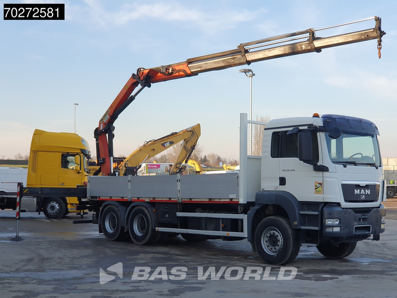 MAN TGS 26.440 6X4 Palfinger PK18002 EH Kran Crane Manual Remote Euro 5 - Autocarro con pianale/ Cassone fisso, Camion con gru: foto 5 MAN TGS 26.440 6X4 Palfinger PK18002 EH Kran Crane Manual Remote Euro 5 - Autocarro con pianale/ Cassone fisso, Camion con gru: foto 5