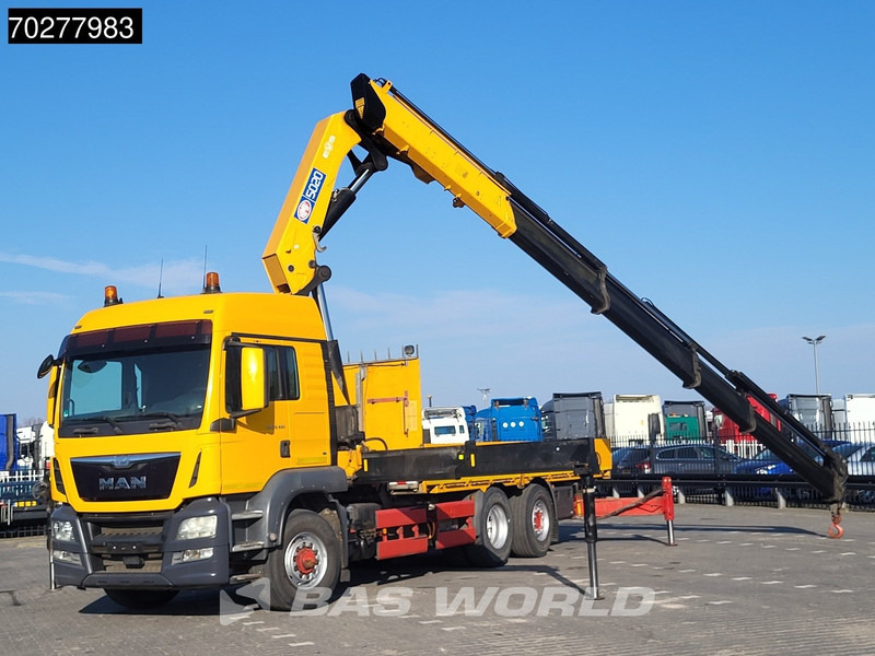 MAN TGS 26.480 6X4 HMF 5020-K6 Crane Kran Hydrodrive Lift+Lenkachse Euro 6 - Autocarro con pianale/ Cassone fisso, Camion con gru: foto 3 MAN TGS 26.480 6X4 HMF 5020-K6 Crane Kran Hydrodrive Lift+Lenkachse Euro 6 - Autocarro con pianale/ Cassone fisso, Camion con gru: foto 3