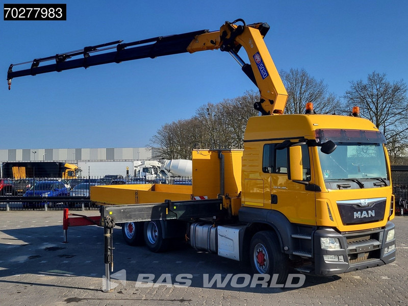 MAN TGS 26.480 6X4 HMF 5020-K6 Crane Kran Hydrodrive Lift+Lenkachse Euro 6 - Autocarro con pianale/ Cassone fisso, Camion con gru: foto 5 MAN TGS 26.480 6X4 HMF 5020-K6 Crane Kran Hydrodrive Lift+Lenkachse Euro 6 - Autocarro con pianale/ Cassone fisso, Camion con gru: foto 5