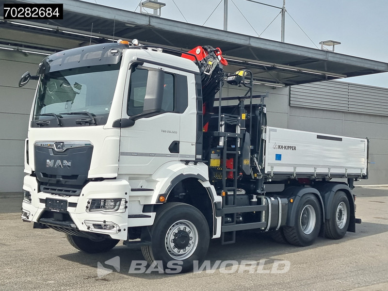 Autocarro ribaltabile, Camion con gru nuovo MAN TGS 28.520 6X4 Palfinger PK24001 SLD 5 Kran 2-way tipper Retarder Big-Axle Liftachse Euro 6: foto 12