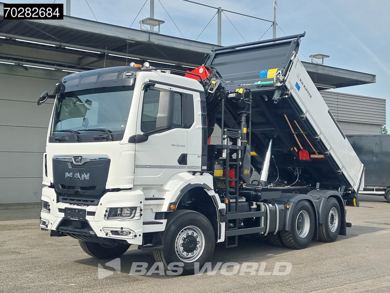 Autocarro ribaltabile, Camion con gru nuovo MAN TGS 28.520 6X4 Palfinger PK24001 SLD 5 Kran 2-way tipper Retarder Big-Axle Liftachse Euro 6: foto 11