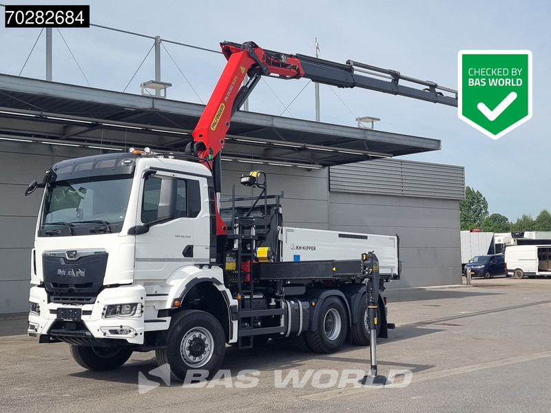 MAN TGS 28.520 6X4 Palfinger PK24001 SLD 5 Kran 2-way tipper Retarder Big-Axle Liftachse Euro 6 - Autocarro ribaltabile, Camion con gru: foto 1 MAN TGS 28.520 6X4 Palfinger PK24001 SLD 5 Kran 2-way tipper Retarder Big-Axle Liftachse Euro 6 - Autocarro ribaltabile, Camion con gru: foto 1