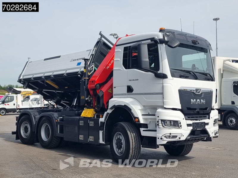 MAN TGS 28.520 6X4 Palfinger PK24001 SLD 5 Kran 2-way tipper Retarder Big-Axle Liftachse Euro 6 - Autocarro ribaltabile, Camion con gru: foto 3 MAN TGS 28.520 6X4 Palfinger PK24001 SLD 5 Kran 2-way tipper Retarder Big-Axle Liftachse Euro 6 - Autocarro ribaltabile, Camion con gru: foto 3