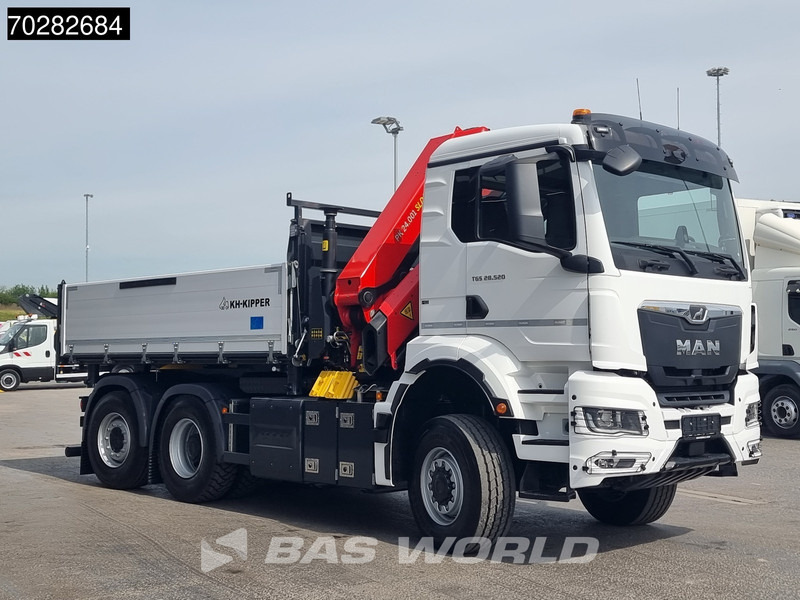 Autocarro ribaltabile, Camion con gru nuovo MAN TGS 28.520 6X4 Palfinger PK24001 SLD 5 Kran 2-way tipper Retarder Big-Axle Liftachse Euro 6: foto 14