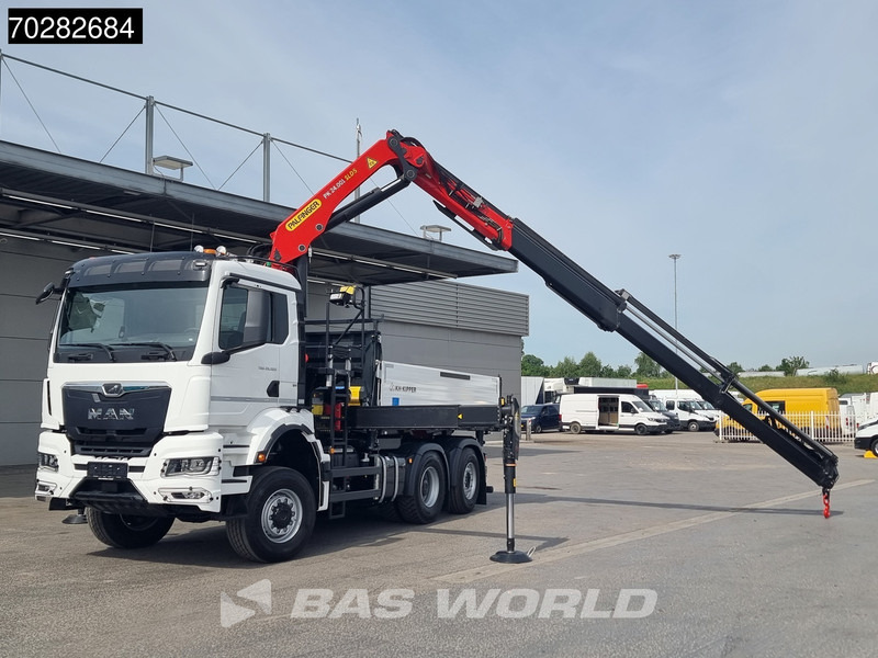 Autocarro ribaltabile, Camion con gru nuovo MAN TGS 28.520 6X4 Palfinger PK24001 SLD 5 Kran 2-way tipper Retarder Big-Axle Liftachse Euro 6: foto 7