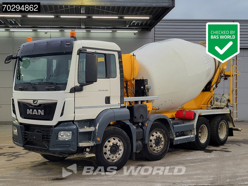 MAN TGS 32.420 8X4 9m3 Stetter Mixer Steel Suspension Automatic Euro 6 - Autobetoniera: foto 1 MAN TGS 32.420 8X4 9m3 Stetter Mixer Steel Suspension Automatic Euro 6 - Autobetoniera: foto 1