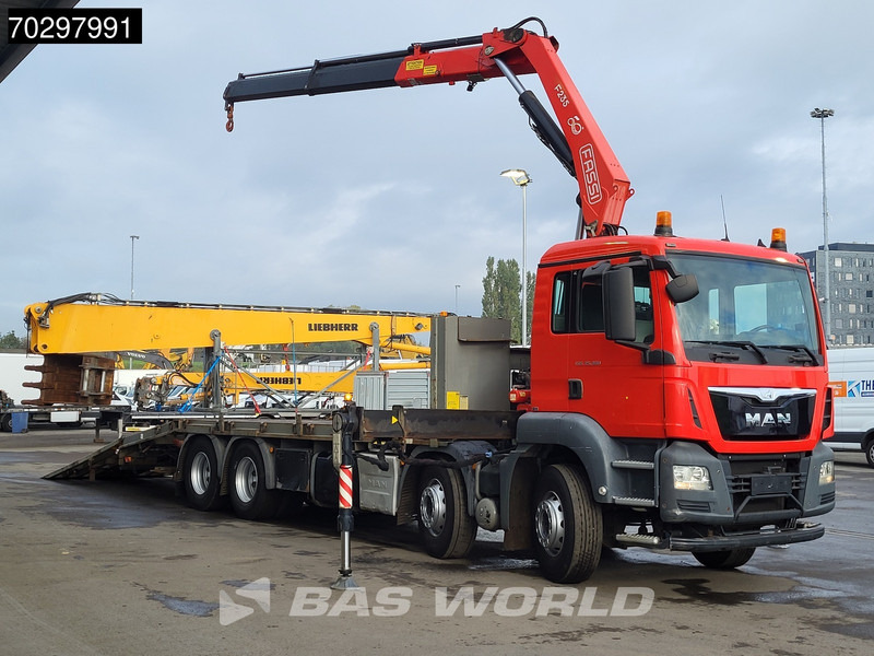 MAN TGS 35.360 TGS 8X2 Fassi F235A.0.22 Crane Kran Winch Hydraulic ramp Lift-Axle Navi Euro 6 - Autocarro con pianale/ Cassone fisso, Camion con gru: foto 5 MAN TGS 35.360 TGS 8X2 Fassi F235A.0.22 Crane Kran Winch Hydraulic ramp Lift-Axle Navi Euro 6 - Autocarro con pianale/ Cassone fisso, Camion con gru: foto 5