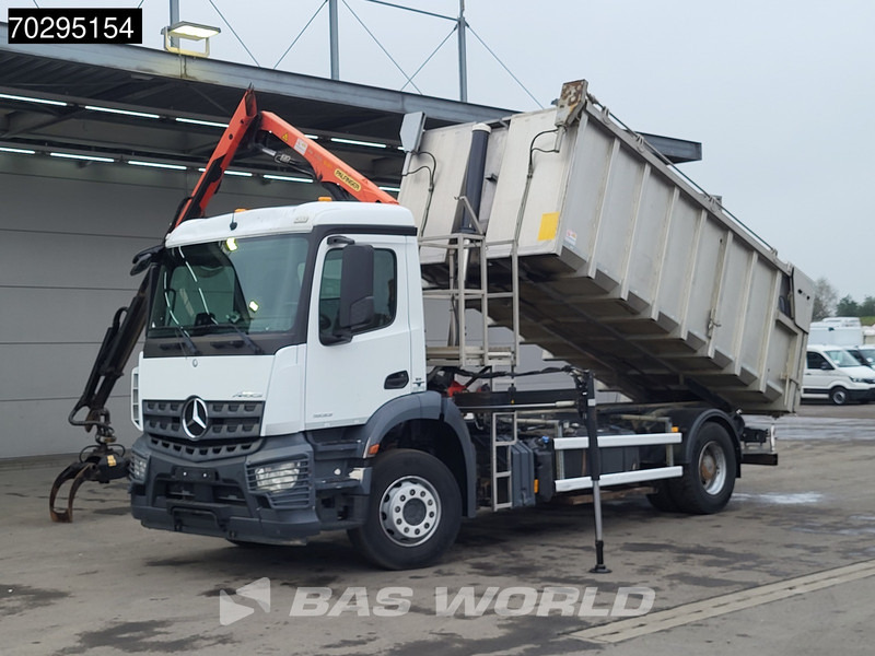 Mercedes-Benz Actros 1833 4X2 Palfinger PK7.501 SLD Kran Crane 17m3 tipper Big-Axle Euro 6 - Autocarro ribaltabile, Camion con gru: foto 5 Mercedes-Benz Actros 1833 4X2 Palfinger PK7.501 SLD Kran Crane 17m3 tipper Big-Axle Euro 6 - Autocarro ribaltabile, Camion con gru: foto 5