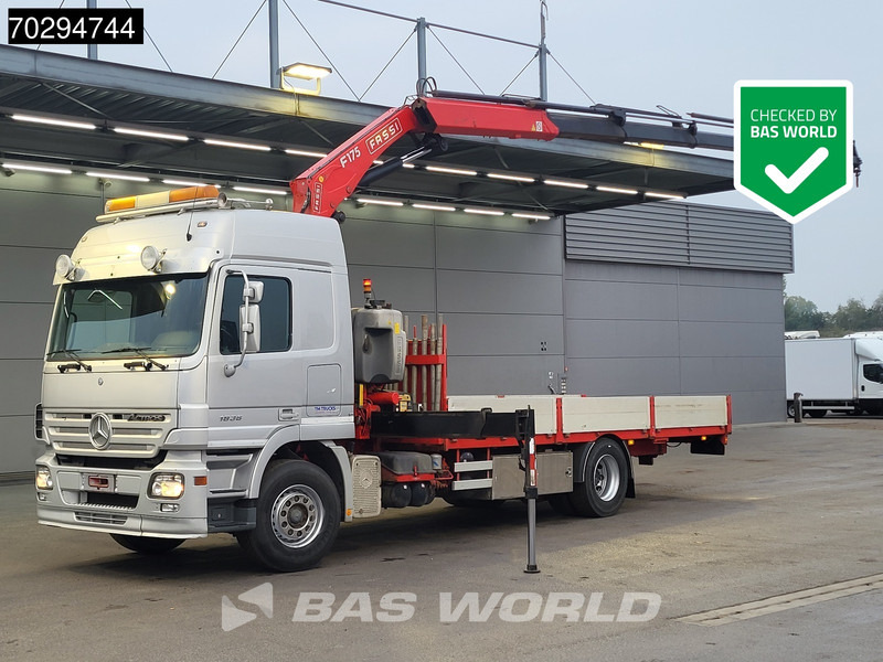 Mercedes-Benz Actros 1836 Actros 4X2 Fassi F175A 26 Crane Kran Remote Automatic Euro 3 - Autocarro con pianale/ Cassone fisso, Camion con gru: foto 1 Mercedes-Benz Actros 1836 Actros 4X2 Fassi F175A 26 Crane Kran Remote Automatic Euro 3 - Autocarro con pianale/ Cassone fisso, Camion con gru: foto 1