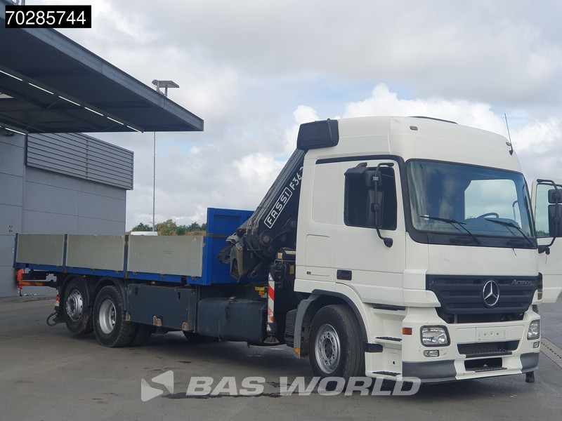 Mercedes-Benz Actros 2532 6X2 Fassi F330D3 Crane Kran Lift+steering Axle 3-Pedals Euro 3 - Autocarro con pianale/ Cassone fisso, Camion con gru: foto 2 Mercedes-Benz Actros 2532 6X2 Fassi F330D3 Crane Kran Lift+steering Axle 3-Pedals Euro 3 - Autocarro con pianale/ Cassone fisso, Camion con gru: foto 2