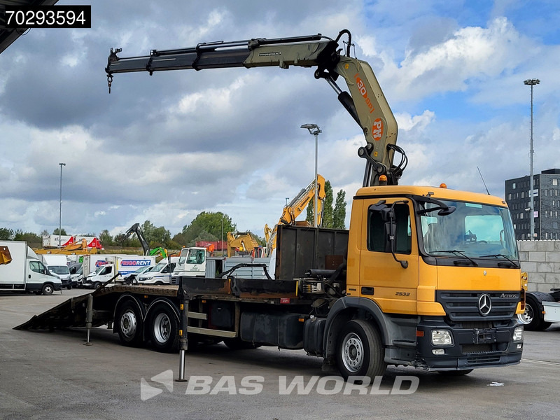 Mercedes-Benz Actros 2532 6X2 PM 30 T/M Crane Winch Remote Lift+Steering Axle 3-Pedals - Autocarro con pianale/ Cassone fisso, Camion con gru: foto 3 Mercedes-Benz Actros 2532 6X2 PM 30 T/M Crane Winch Remote Lift+Steering Axle 3-Pedals - Autocarro con pianale/ Cassone fisso, Camion con gru: foto 3