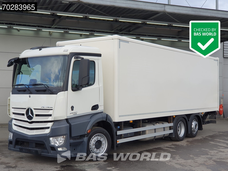 Mercedes-Benz Actros 2540 6X2 1500kg Ladebordwand Steering Axle Automatic Navi Euro 6 - Autocarro furgonato: foto 1 Mercedes-Benz Actros 2540 6X2 1500kg Ladebordwand Steering Axle Automatic Navi Euro 6 - Autocarro furgonato: foto 1