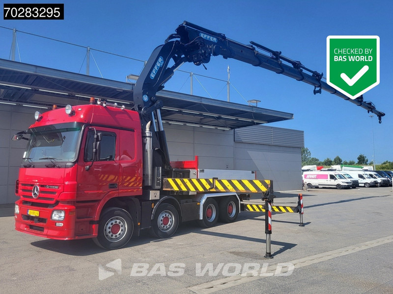 Mercedes-Benz Actros 2648 850 8X4 Effer 850/9S Kran Fifth wheel Big-Axle Automatic Euro 5 - Autocarro con pianale/ Cassone fisso, Camion con gru: foto 1 Mercedes-Benz Actros 2648 850 8X4 Effer 850/9S Kran Fifth wheel Big-Axle Automatic Euro 5 - Autocarro con pianale/ Cassone fisso, Camion con gru: foto 1