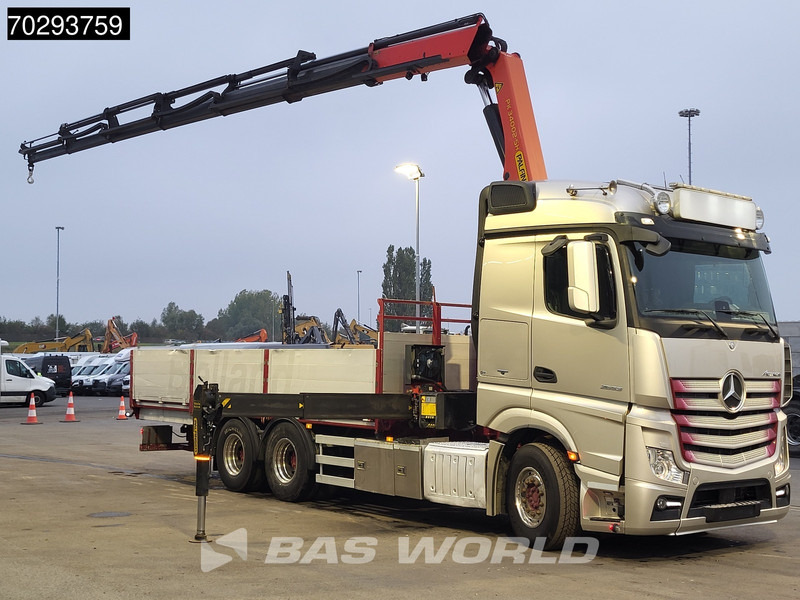 Mercedes-Benz Actros 2653 Actros 6X4 Palfinger PK34002 SH Kran Crane Retarder Xenon Euro 6 - Autocarro con pianale/ Cassone fisso, Camion con gru: foto 3 Mercedes-Benz Actros 2653 Actros 6X4 Palfinger PK34002 SH Kran Crane Retarder Xenon Euro 6 - Autocarro con pianale/ Cassone fisso, Camion con gru: foto 3