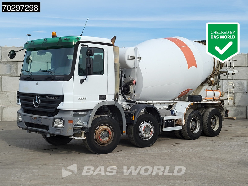 Mercedes-Benz Actros 3236 8X4 9m3 Liebherr 3-Pedals Steelsuspension Big-Axle Euro 3 - Autobetoniera: foto 1 Mercedes-Benz Actros 3236 8X4 9m3 Liebherr 3-Pedals Steelsuspension Big-Axle Euro 3 - Autobetoniera: foto 1