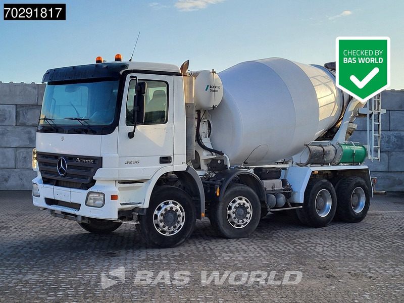 Mercedes-Benz Actros 3236 8X4 9m3 Stetter Mixer Retarder Steelsuspension Big-Axle Euro 3 - Autobetoniera: foto 1 Mercedes-Benz Actros 3236 8X4 9m3 Stetter Mixer Retarder Steelsuspension Big-Axle Euro 3 - Autobetoniera: foto 1