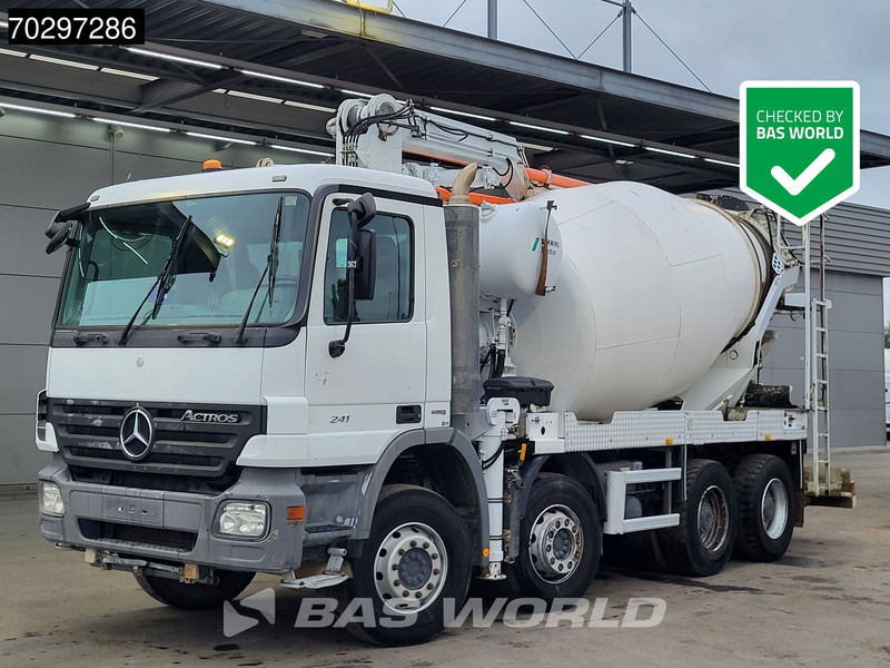 Mercedes-Benz Actros 3241 8X4 21meter Pump + 7m3 Stetter Mixer Steelsuspension Big-Axle Manual Euro 5 - Pompa autocarrata: foto 1 Mercedes-Benz Actros 3241 8X4 21meter Pump + 7m3 Stetter Mixer Steelsuspension Big-Axle Manual Euro 5 - Pompa autocarrata: foto 1
