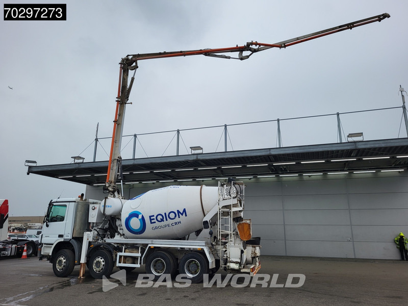 Mercedes-Benz Actros 3241 8X4 7m3 Mecbo Mixer Big-Axle Steelsuspension Pompe+Mixer Euro 5 - Pompa autocarrata: foto 5 Mercedes-Benz Actros 3241 8X4 7m3 Mecbo Mixer Big-Axle Steelsuspension Pompe+Mixer Euro 5 - Pompa autocarrata: foto 5