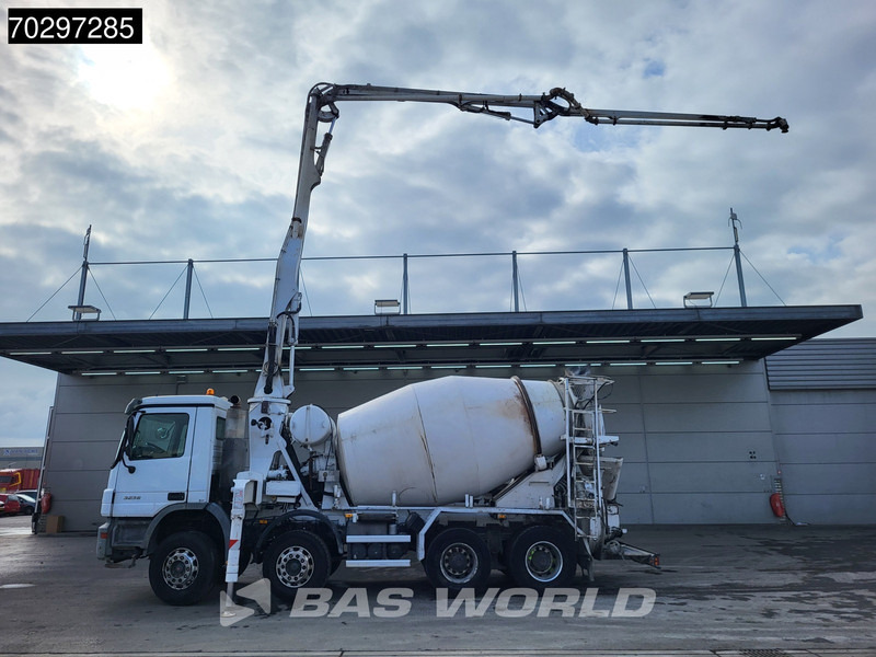 Mercedes-Benz Actros 3241 8X4 7m3 Putzmeister Mixer Big-Axle Steelsuspension Automatic Pompe+Mixer Euro 3 - Pompa autocarrata: foto 2 Mercedes-Benz Actros 3241 8X4 7m3 Putzmeister Mixer Big-Axle Steelsuspension Automatic Pompe+Mixer Euro 3 - Pompa autocarrata: foto 2