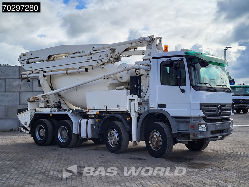 Mercedes-Benz Actros 3241 8X4 7m3 Putzmeister TMM 21-3 Retarder Big-Axle 3-Pedals Steelsuspension Euro 4 - Autobetoniera: foto 3 Mercedes-Benz Actros 3241 8X4 7m3 Putzmeister TMM 21-3 Retarder Big-Axle 3-Pedals Steelsuspension Euro 4 - Autobetoniera: foto 3