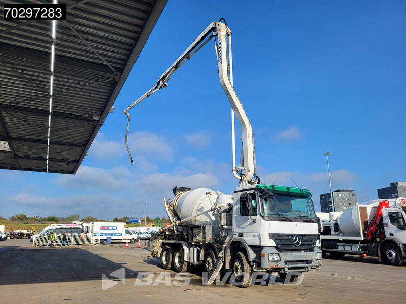 Mercedes-Benz Actros 3241 8X4 Mecbo M3-23.3/100-BZ 7m3 PUMI Big-Axle Steelsuspension Automatic Euro 4 - Autobetoniera: foto 3 Mercedes-Benz Actros 3241 8X4 Mecbo M3-23.3/100-BZ 7m3 PUMI Big-Axle Steelsuspension Automatic Euro 4 - Autobetoniera: foto 3