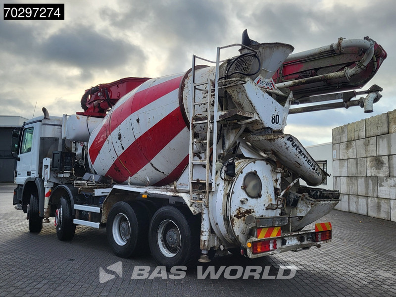 Mercedes-Benz Actros 3241 8X4 Putzmeister M24-3 Pump + 9m3 LIEBHERR Mixer Steelsuspension 3-Pedals Euro 4 - Pompa autocarrata: foto 2 Mercedes-Benz Actros 3241 8X4 Putzmeister M24-3 Pump + 9m3 LIEBHERR Mixer Steelsuspension 3-Pedals Euro 4 - Pompa autocarrata: foto 2