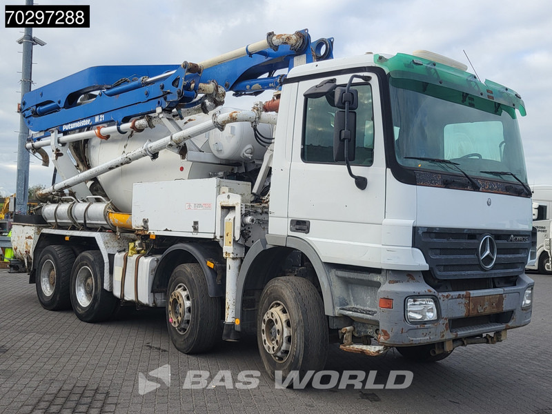 Mercedes-Benz Actros 3241 8X4 Putzmeister TMM 21 +7m3 Liebherr PUMI Steelsuspension 3-Pedals Euro 3 - Pompa autocarrata: foto 3 Mercedes-Benz Actros 3241 8X4 Putzmeister TMM 21 +7m3 Liebherr PUMI Steelsuspension 3-Pedals Euro 3 - Pompa autocarrata: foto 3