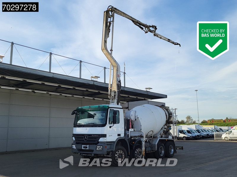 Mercedes-Benz Actros 3241 8X4 Putzmeister TMM 21-G2 PUMI 7m3 Mixer Big-Axle Steelsuspension 3-Pedals Euro 3 - Pompa autocarrata: foto 1 Mercedes-Benz Actros 3241 8X4 Putzmeister TMM 21-G2 PUMI 7m3 Mixer Big-Axle Steelsuspension 3-Pedals Euro 3 - Pompa autocarrata: foto 1