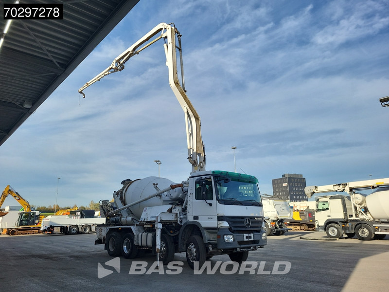 Mercedes-Benz Actros 3241 8X4 Putzmeister TMM 21-G2 PUMI 7m3 Mixer Big-Axle Steelsuspension 3-Pedals Euro 3 - Pompa autocarrata: foto 3 Mercedes-Benz Actros 3241 8X4 Putzmeister TMM 21-G2 PUMI 7m3 Mixer Big-Axle Steelsuspension 3-Pedals Euro 3 - Pompa autocarrata: foto 3