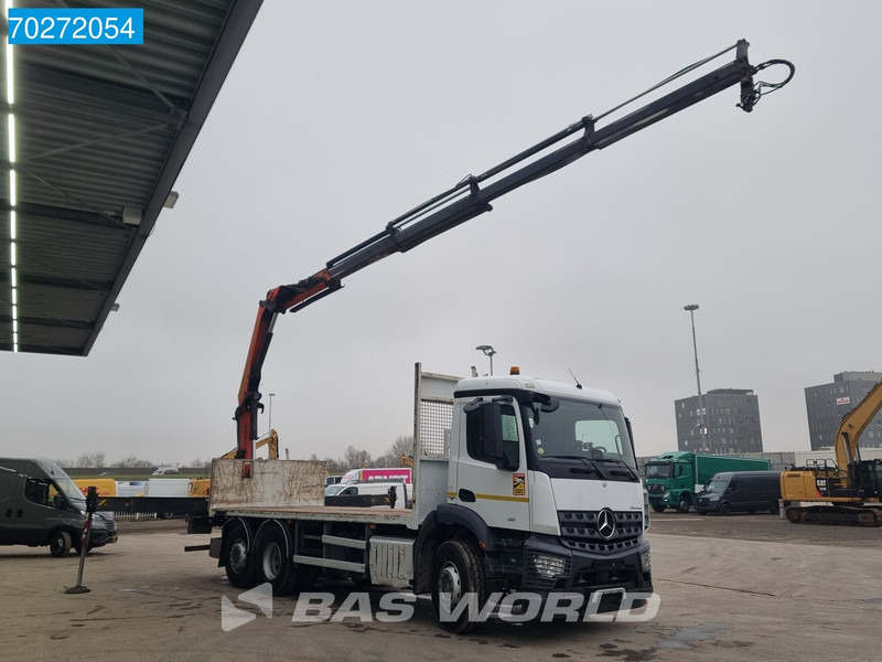 Mercedes-Benz Arocs 2536 6X2 Palfinger PK 16002 Crane Lenkasche Euro 6 - Autocarro con pianale/ Cassone fisso, Camion con gru: foto 3 Mercedes-Benz Arocs 2536 6X2 Palfinger PK 16002 Crane Lenkasche Euro 6 - Autocarro con pianale/ Cassone fisso, Camion con gru: foto 3