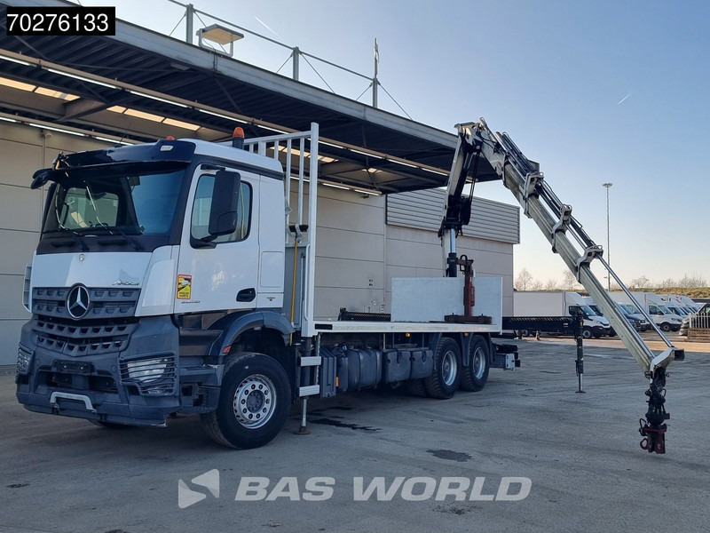 Mercedes-Benz Arocs 2636 6X4 HIAB X-HIDUO 188 ES-S Crane Kran Big axle Euro 6 - Autocarro con pianale/ Cassone fisso, Camion con gru: foto 5 Mercedes-Benz Arocs 2636 6X4 HIAB X-HIDUO 188 ES-S Crane Kran Big axle Euro 6 - Autocarro con pianale/ Cassone fisso, Camion con gru: foto 5