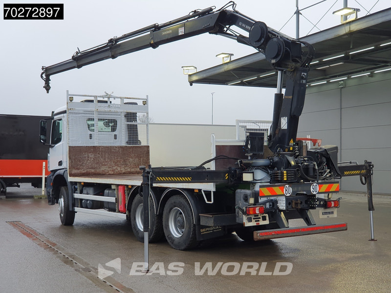 Mercedes-Benz Arocs 2636 6X4 Hiab 144 E-3 Hipro Kran Crane Remote Full Steel Euro 6 - Autocarro con pianale/ Cassone fisso, Camion con gru: foto 3 Mercedes-Benz Arocs 2636 6X4 Hiab 144 E-3 Hipro Kran Crane Remote Full Steel Euro 6 - Autocarro con pianale/ Cassone fisso, Camion con gru: foto 3
