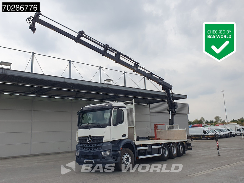 Mercedes-Benz Arocs 3240 8X4 HIAB 211E-6 HIPRO Big-Axle Lift+Steering Navi Euro 6 - Autocarro con pianale/ Cassone fisso, Camion con gru: foto 1 Mercedes-Benz Arocs 3240 8X4 HIAB 211E-6 HIPRO Big-Axle Lift+Steering Navi Euro 6 - Autocarro con pianale/ Cassone fisso, Camion con gru: foto 1