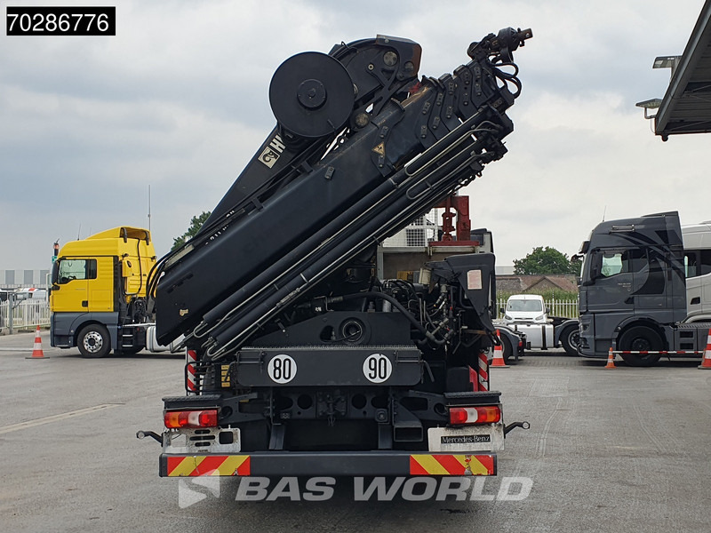 Autocarro con pianale/ Cassone fisso, Camion con gru Mercedes-Benz Arocs 3240 8X4 HIAB 211E-6 HIPRO Big-Axle Lift+Steering Navi Euro 6: foto 19