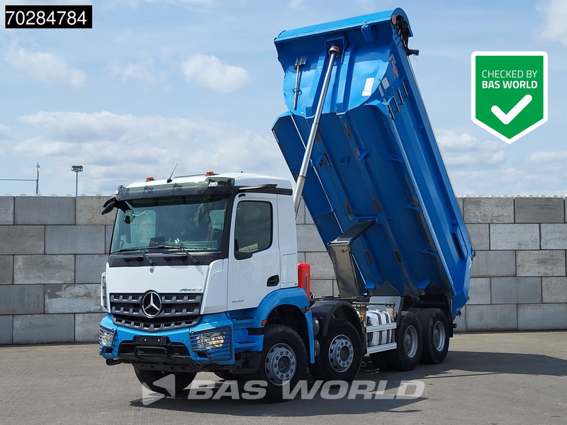 Mercedes-Benz Arocs 3243 8X4 16m3 tipper Big-Axle Steelsuspension Automatic Navi Euro 6 - Autocarro ribaltabile: foto 1 Mercedes-Benz Arocs 3243 8X4 16m3 tipper Big-Axle Steelsuspension Automatic Navi Euro 6 - Autocarro ribaltabile: foto 1