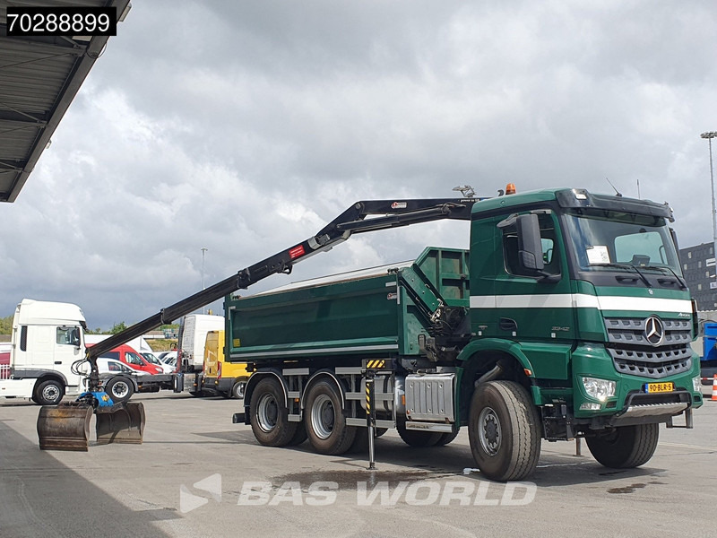 Mercedes-Benz Arocs 3342 Arocs 6X6 NL-Truck HMF 1643 Z-Crane Kran Steering Axle Big-Axle Euro 6 - Autocarro ribaltabile, Camion con gru: foto 5 Mercedes-Benz Arocs 3342 Arocs 6X6 NL-Truck HMF 1643 Z-Crane Kran Steering Axle Big-Axle Euro 6 - Autocarro ribaltabile, Camion con gru: foto 5
