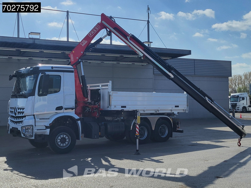 Mercedes-Benz Arocs 3348 6X4 Fasi F195A.2.24 Kran 3 sided tipper 9m3 Big-Axle Navi Euro 6 - Autocarro ribaltabile, Camion con gru: foto 3 Mercedes-Benz Arocs 3348 6X4 Fasi F195A.2.24 Kran 3 sided tipper 9m3 Big-Axle Navi Euro 6 - Autocarro ribaltabile, Camion con gru: foto 3