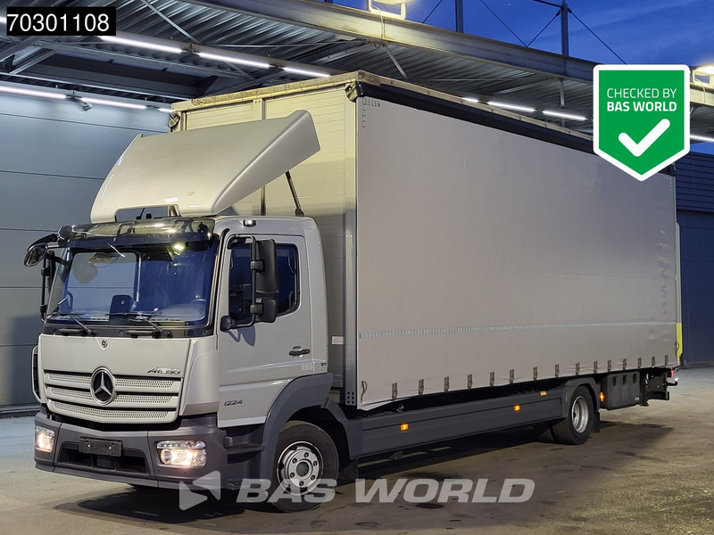 Mercedes-Benz Atego 1224 4X2 280cm height box 1500kg Ladebordwand Automatic Euro 6 - Camion centinato: foto 1 Mercedes-Benz Atego 1224 4X2 280cm height box 1500kg Ladebordwand Automatic Euro 6 - Camion centinato: foto 1