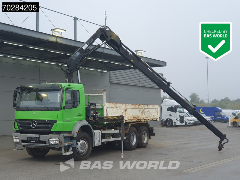 Mercedes-Benz Axor 2633 6X4 HIAB 144 ES-3 Kran Crane Manual Big-Axle Steelsuspension Euro 4 - Autocarro ribaltabile, Camion con gru: foto 1 Mercedes-Benz Axor 2633 6X4 HIAB 144 ES-3 Kran Crane Manual Big-Axle Steelsuspension Euro 4 - Autocarro ribaltabile, Camion con gru: foto 1