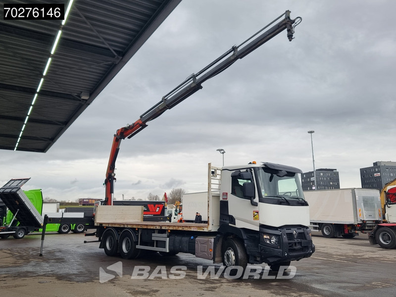 Renault C 380 6X4 Palfinger PK18002-EH C Remote Retarder Euro 6 - Autocarro con pianale/ Cassone fisso, Camion con gru: foto 3 Renault C 380 6X4 Palfinger PK18002-EH C Remote Retarder Euro 6 - Autocarro con pianale/ Cassone fisso, Camion con gru: foto 3