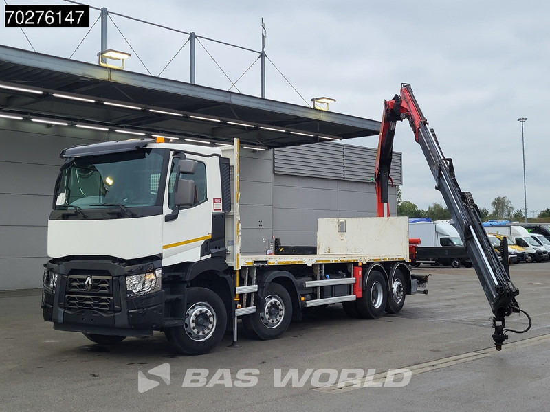 Renault C 380 8X2 Palfinger PK24001K Remote Lenkachse Euro 6 - Autocarro con pianale/ Cassone fisso, Camion con gru: foto 3 Renault C 380 8X2 Palfinger PK24001K Remote Lenkachse Euro 6 - Autocarro con pianale/ Cassone fisso, Camion con gru: foto 3