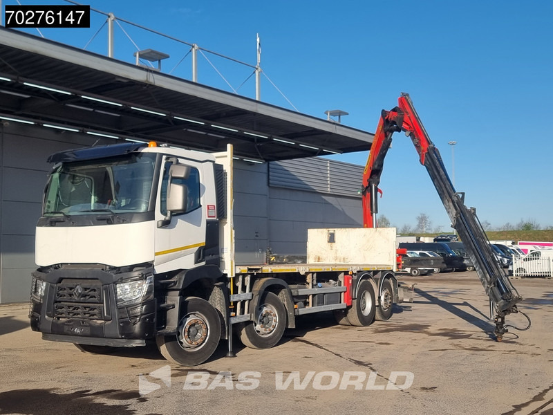 Renault C 380 8X2 Palfinger PK24001K Remote Lenkachse Euro 6 - Autocarro con pianale/ Cassone fisso, Camion con gru: foto 3 Renault C 380 8X2 Palfinger PK24001K Remote Lenkachse Euro 6 - Autocarro con pianale/ Cassone fisso, Camion con gru: foto 3