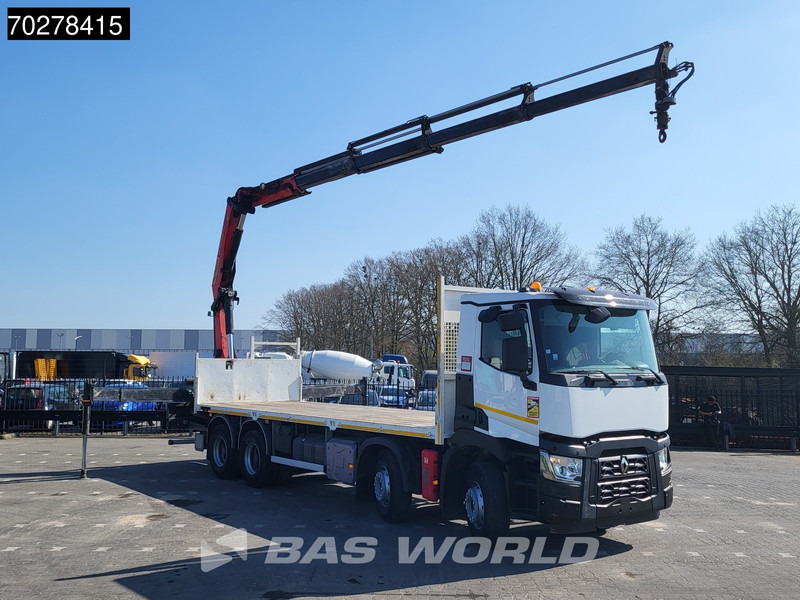 Renault C 430 8X4 Palfinger 22002 EH kran Crane Big-Axle steel suspension Euro 6 - Autocarro con pianale/ Cassone fisso, Camion con gru: foto 3 Renault C 430 8X4 Palfinger 22002 EH kran Crane Big-Axle steel suspension Euro 6 - Autocarro con pianale/ Cassone fisso, Camion con gru: foto 3