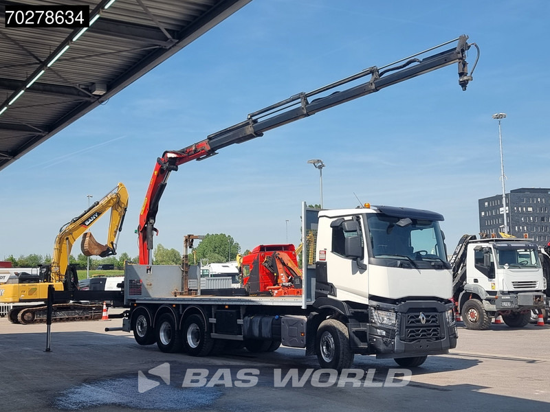 Renault C 480 8X4 Palfinger 24.001 SLD5 Kran Crane Lift-Lenkachse Euro 6 - Autocarro con pianale/ Cassone fisso, Camion con gru: foto 3 Renault C 480 8X4 Palfinger 24.001 SLD5 Kran Crane Lift-Lenkachse Euro 6 - Autocarro con pianale/ Cassone fisso, Camion con gru: foto 3