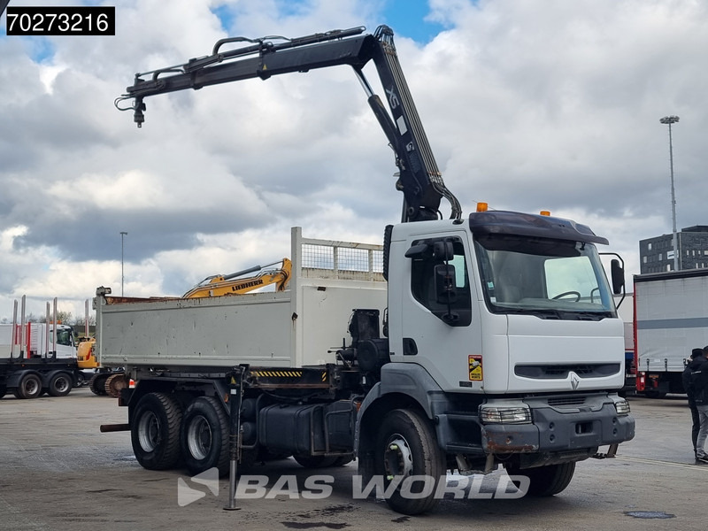Renault Kerax 360 6X4 Hiab 144 B-2 Hiduo Kran Manual Big-Axle Steelsuspension Euro 3 - Autocarro ribaltabile, Camion con gru: foto 3 Renault Kerax 360 6X4 Hiab 144 B-2 Hiduo Kran Manual Big-Axle Steelsuspension Euro 3 - Autocarro ribaltabile, Camion con gru: foto 3