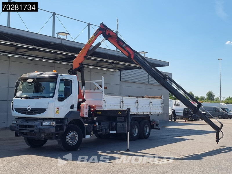 Renault Kerax 370 6X4 Palfinger PK16502 Kran Crane Big-Axle Steel suspension Euro 4 - Autocarro ribaltabile, Camion con gru: foto 5 Renault Kerax 370 6X4 Palfinger PK16502 Kran Crane Big-Axle Steel suspension Euro 4 - Autocarro ribaltabile, Camion con gru: foto 5