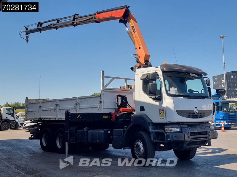 Renault Kerax 370 6X4 Palfinger PK16502 Kran Crane Big-Axle Steel suspension Euro 4 - Autocarro ribaltabile, Camion con gru: foto 3 Renault Kerax 370 6X4 Palfinger PK16502 Kran Crane Big-Axle Steel suspension Euro 4 - Autocarro ribaltabile, Camion con gru: foto 3
