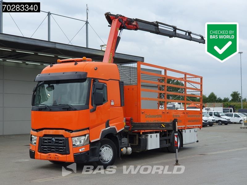Renault T 380 4X2 Palfinger PK18002-EH Kran Crane Retarder Standklima Euro 6 - Autocarro con pianale/ Cassone fisso, Camion con gru: foto 1 Renault T 380 4X2 Palfinger PK18002-EH Kran Crane Retarder Standklima Euro 6 - Autocarro con pianale/ Cassone fisso, Camion con gru: foto 1